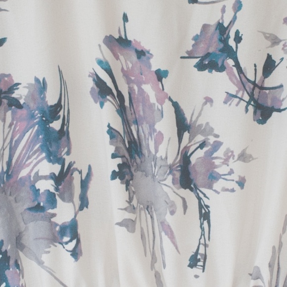 Asher By Fab'rik Size M Watercolor Floral Romper - Picture 7 of 8